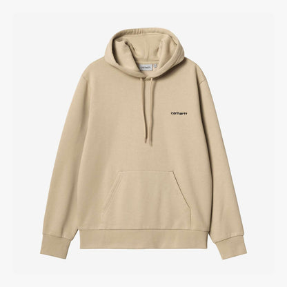 Carhartt WIP Hooded Script Embroidery Sweat Wall Black