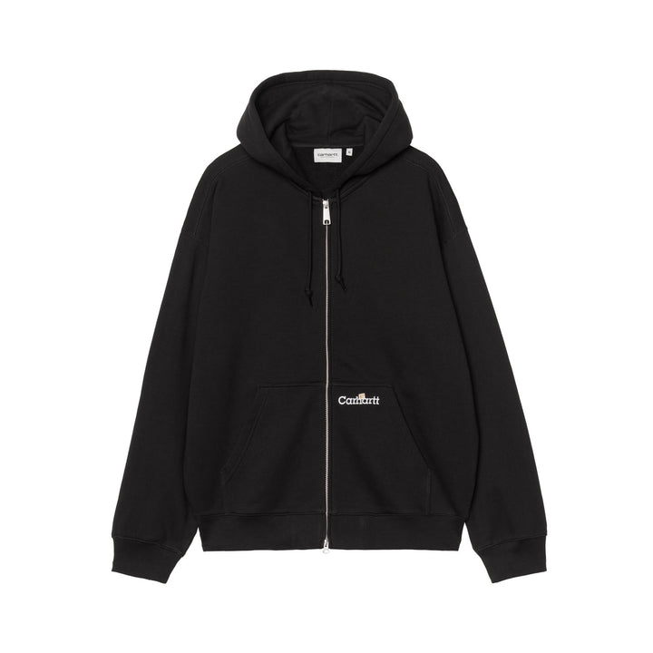 Carhartt WIP Hooded WIP Label Sweat Jacket Black