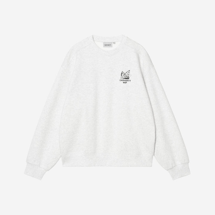 Carhartt WIP Hourglass Sweatshirt Ash Heather, Stone Washed