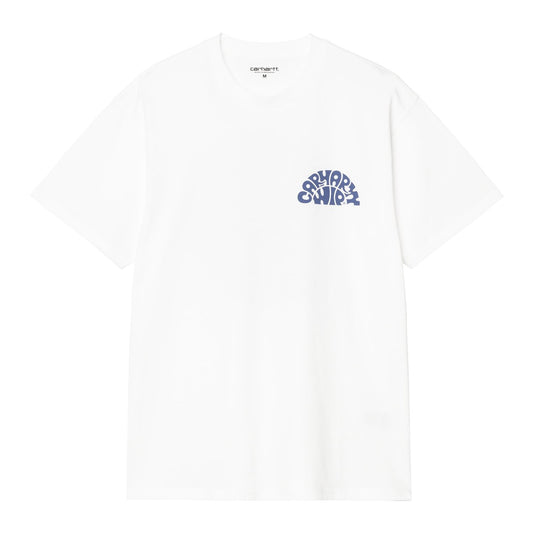 Carhartt WIP Jazzy T-Shirt White Blue Iris