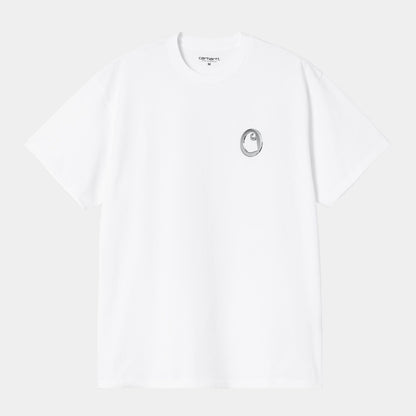 Carhartt WIP Linked Charms T-Shirt White Silver