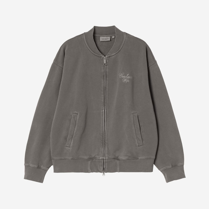 Carhartt WIP Longhand Bomber Black White (garment dyed)