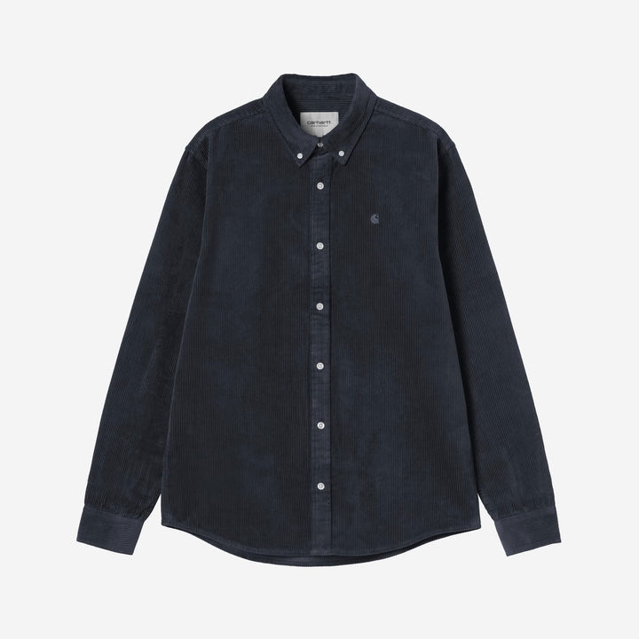 Carhartt WIP Madison Cord Shirt Dark Navy