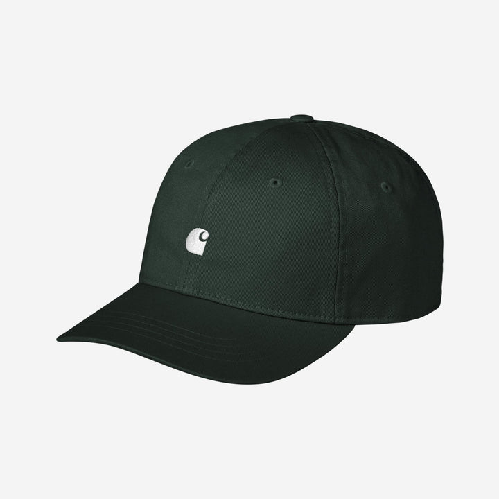 Carhartt WIP Madison Logo Cap Dark Scarab White
