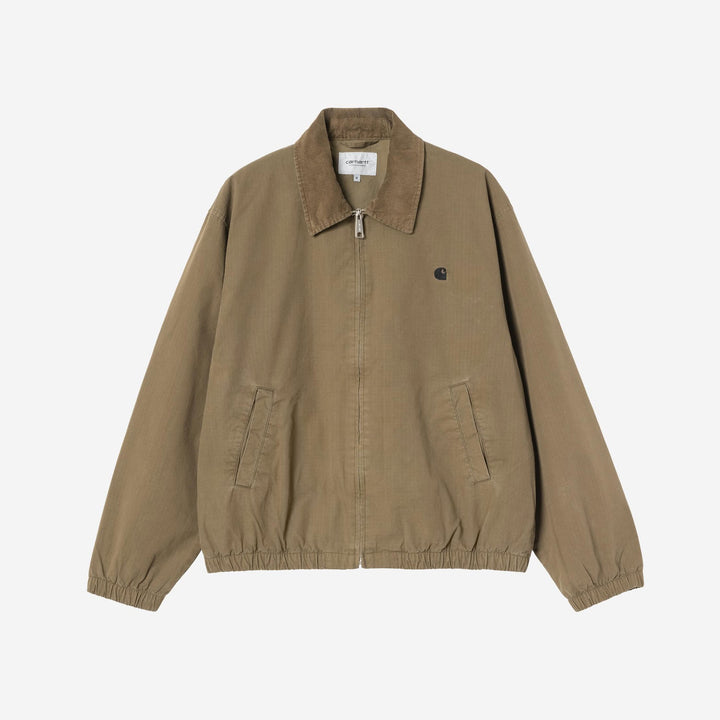 Carhartt WIP Madison Ripstop Jacket Dark Beech Black (garment dyed)