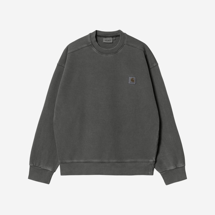 Carhatt WIP Nelson Sweatshirt Black (garment dyed)