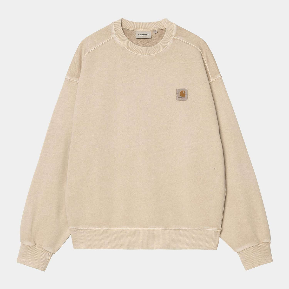 Carhatt WIP Nelson Sweatshirt Fleur De Sel (garment dyed)