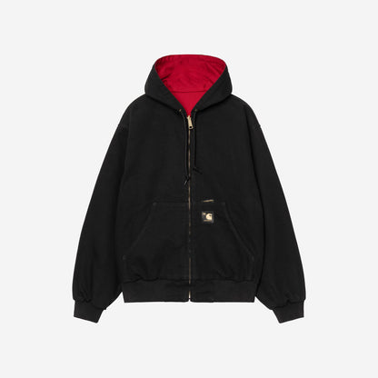 Carhartt WIP OG Active 'Dearborn' Jacket 50th Anniversary Edition Black USA Red, Rinsed