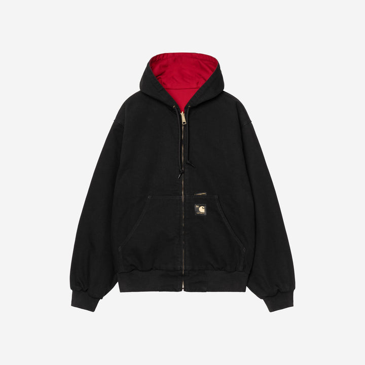 Carhartt WIP OG Active 'Dearborn' Jacket 50th Anniversary Edition Black USA Red, Rinsed
