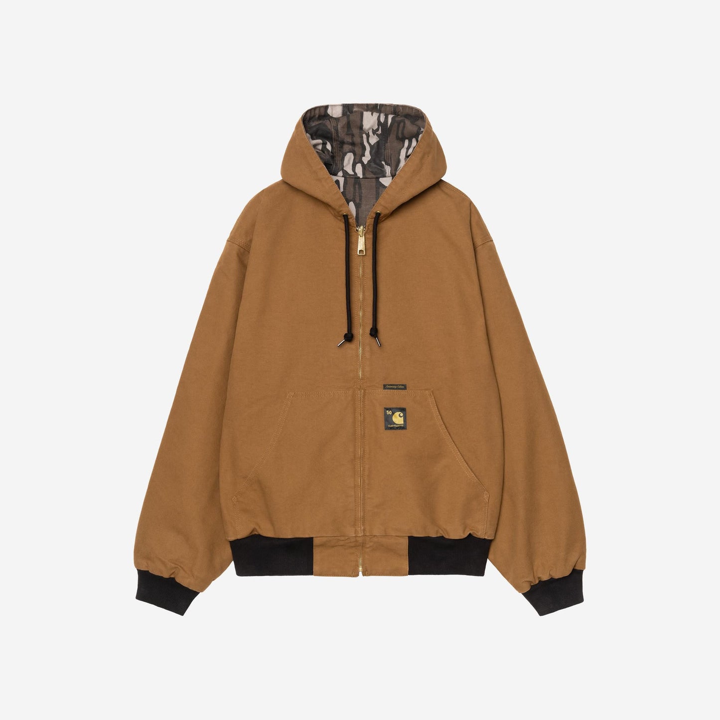 Carhartt WIP OG Active 'Dearborn' Jacket 50th Anniversary Edition Hamilton Brown Camo Trebark, Rinsed