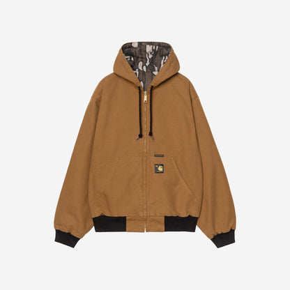 Carhartt WIP OG Active 'Dearborn' Jacket 50th Anniversary Edition Hamilton Brown Camo Trebark, Rinsed