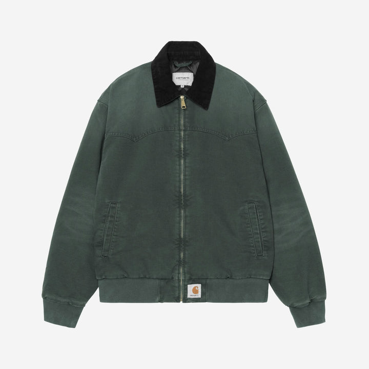 Carhartt WIP OG Santa Fe Jacket Raven Black, Stone Canvas