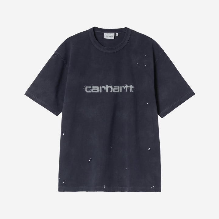 Carhartt WIP Painter T-Shirt Dark Navy, Destroy wash, splatter
