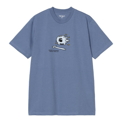 Carhartt WIP Piggybank T-Shirt Blue Iris