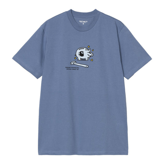 Carhartt WIP Piggybank T-Shirt Blue Iris