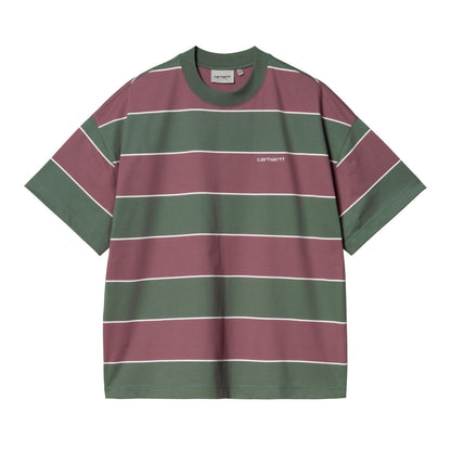 Carhartt WIP Quinby T-Shirt Quinby Stripe Silver Pine