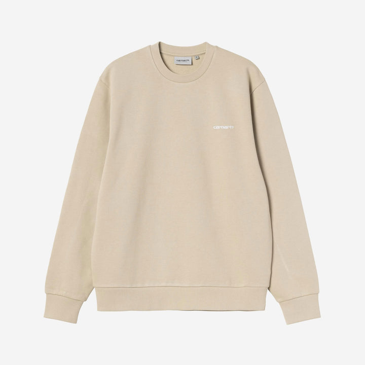 Carhartt WIP Script Embroidery Sweatshirt Barchan White