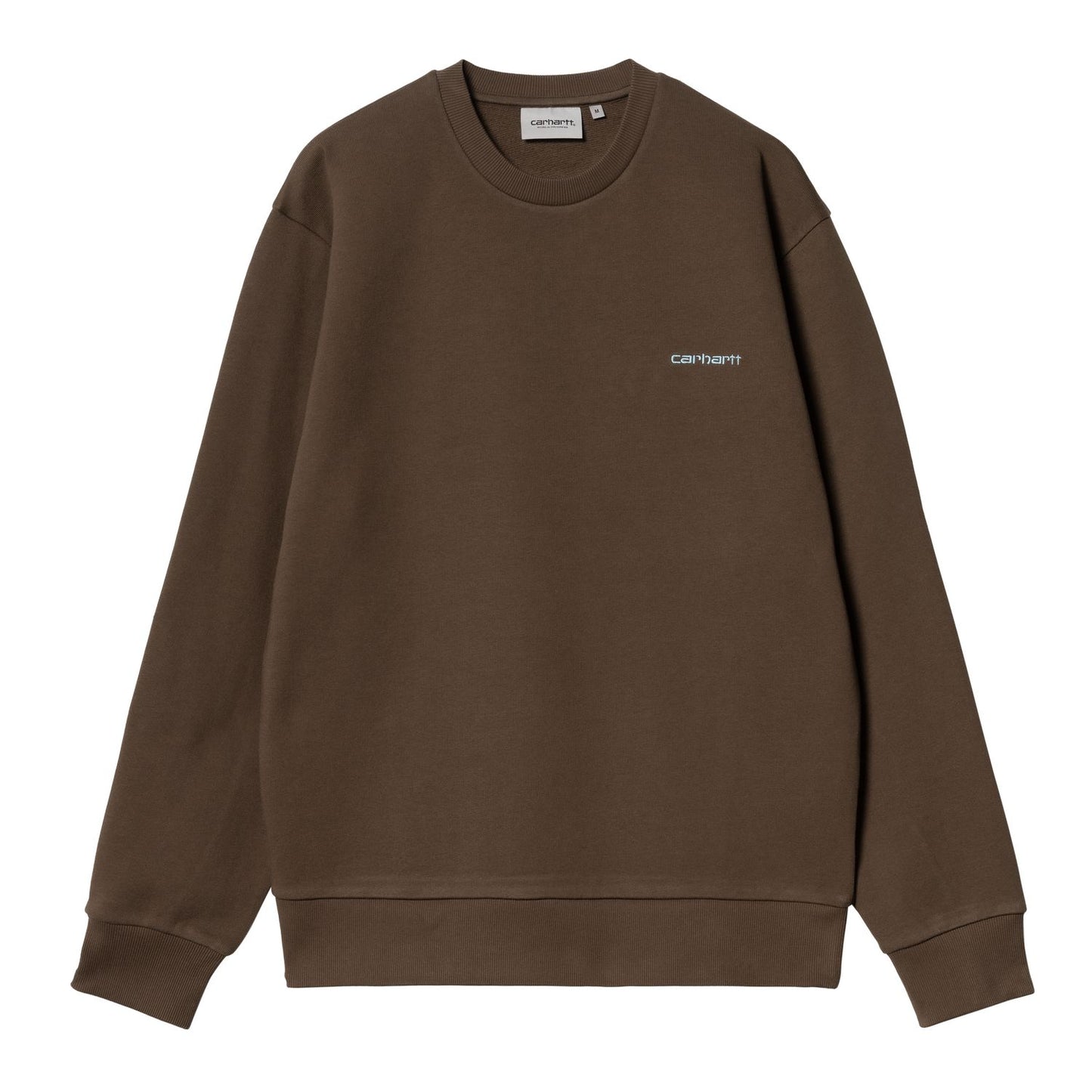 Carhartt WIP Script Embroidery Sweatshirt Liberica Air Sky