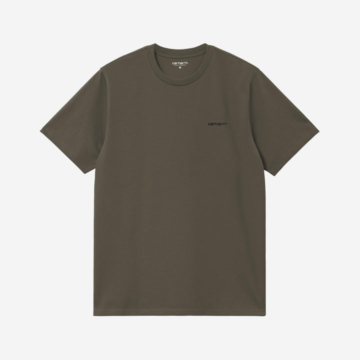 Carhartt WIP Script Embroidery T-Shirt Cypress Black
