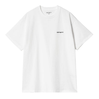 Carhartt WIP Script Embroidery T-Shirt White Black