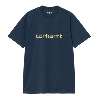 Carhartt WIP Script T-Shirt Ink Air Yellow