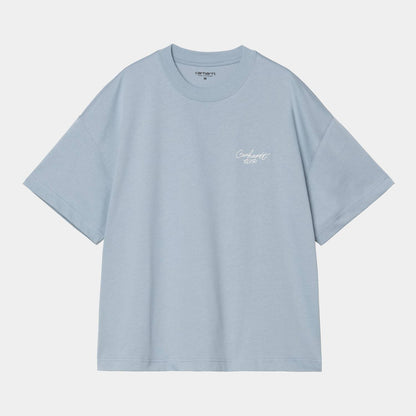 Carhartt WIP Signature Script T-Shirt Frosted Blue
