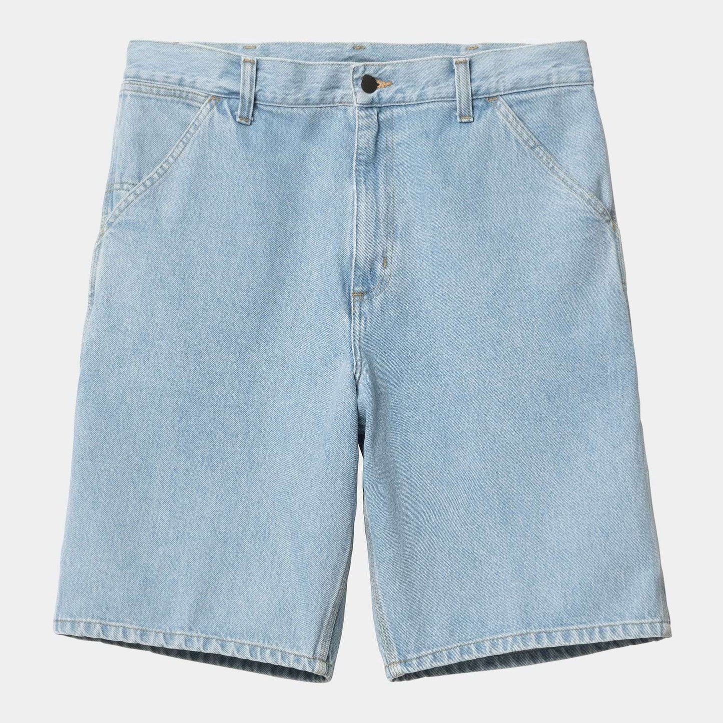 Carhartt WIP Single Knee Short 'Smith' Blue Heavy Stone Bleached