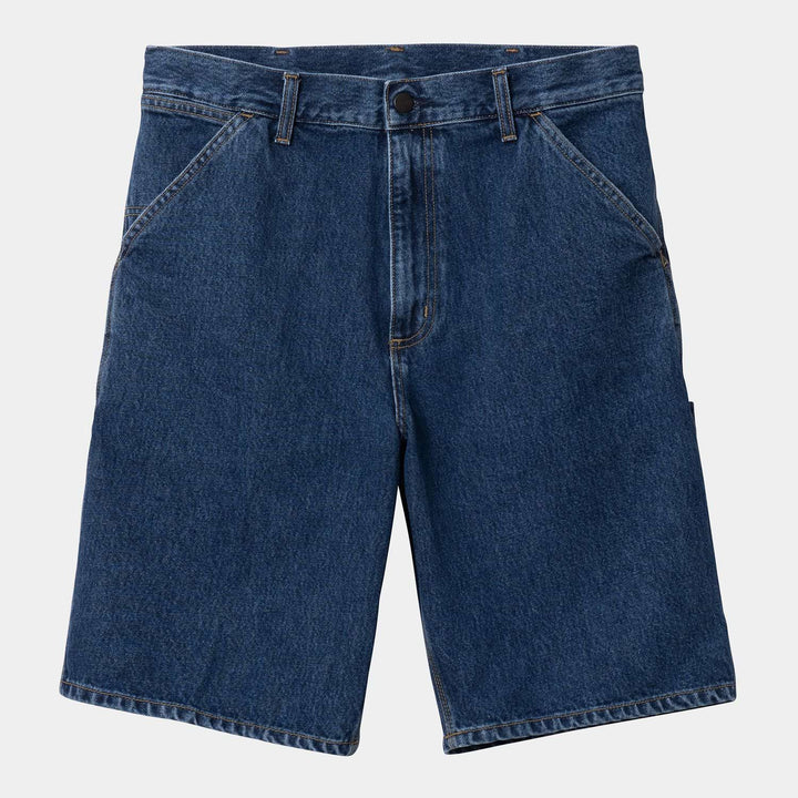 Carhartt WIP Single Knee Short 'Smith' Blue Stone Washed