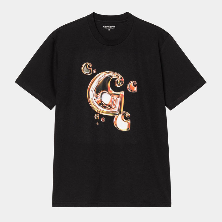 Carhartt WIP Solar Chrome C-Logo T-Shirt Black