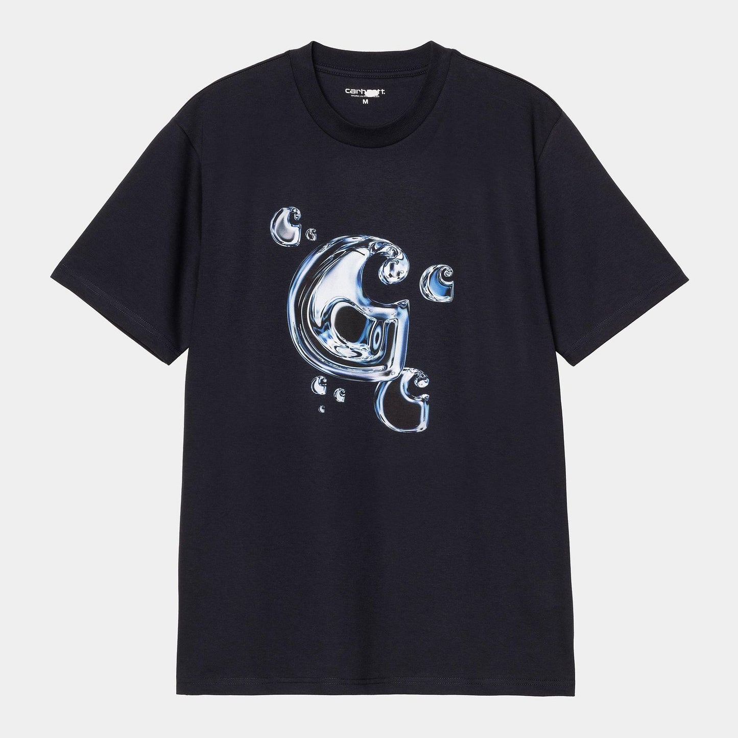 Carhartt WIP Solar Chrome C-Logo T-Shirt Dark Navy