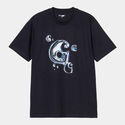 Carhartt WIP Solar Chrome C-Logo T-Shirt Dark Navy