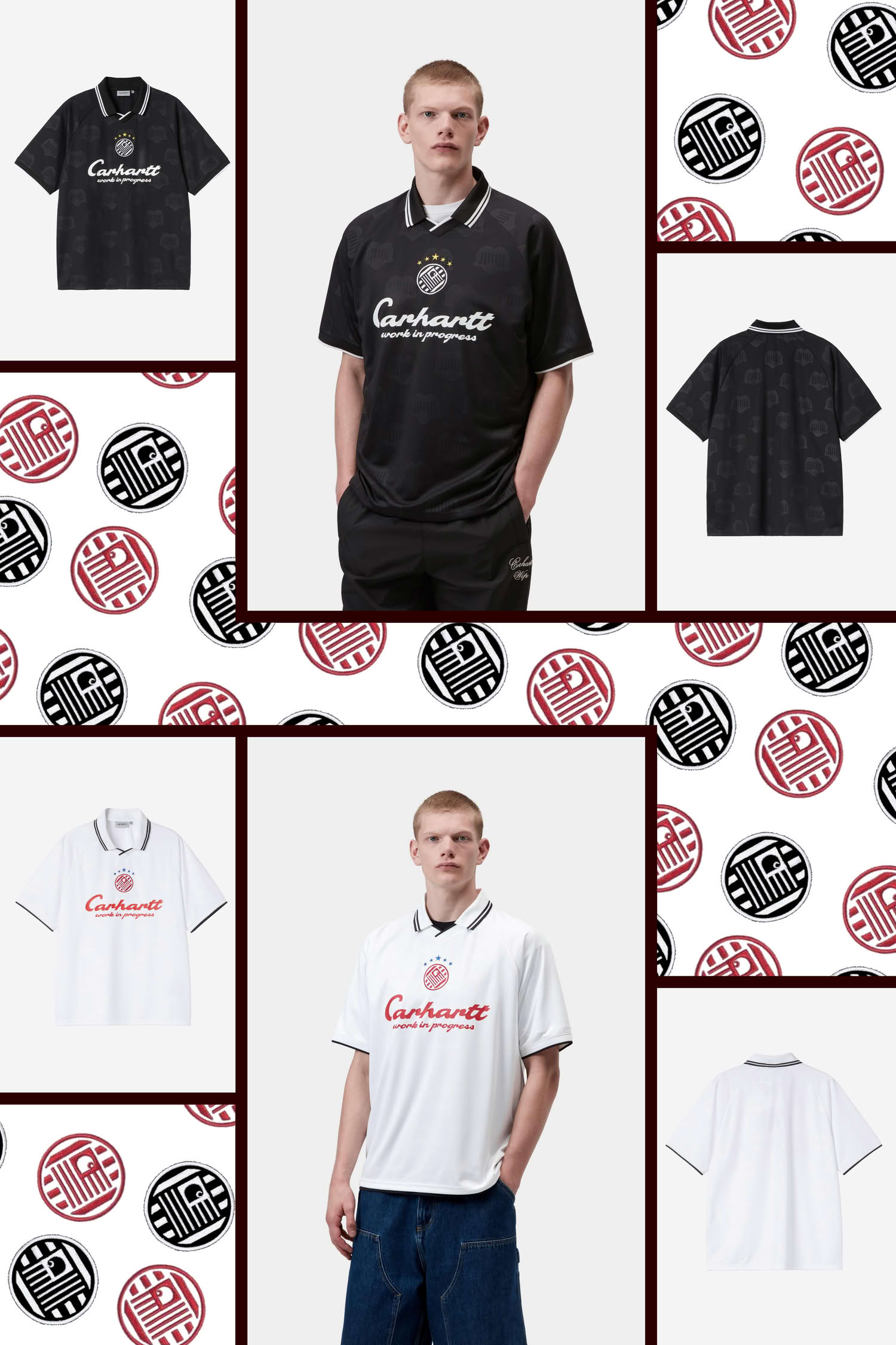 Carhartt WIP Terrace Football T-Shirt Promotional Image Collage