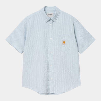 Carhartt WIP Toland Shirt Toland Stripe, Blue Fog