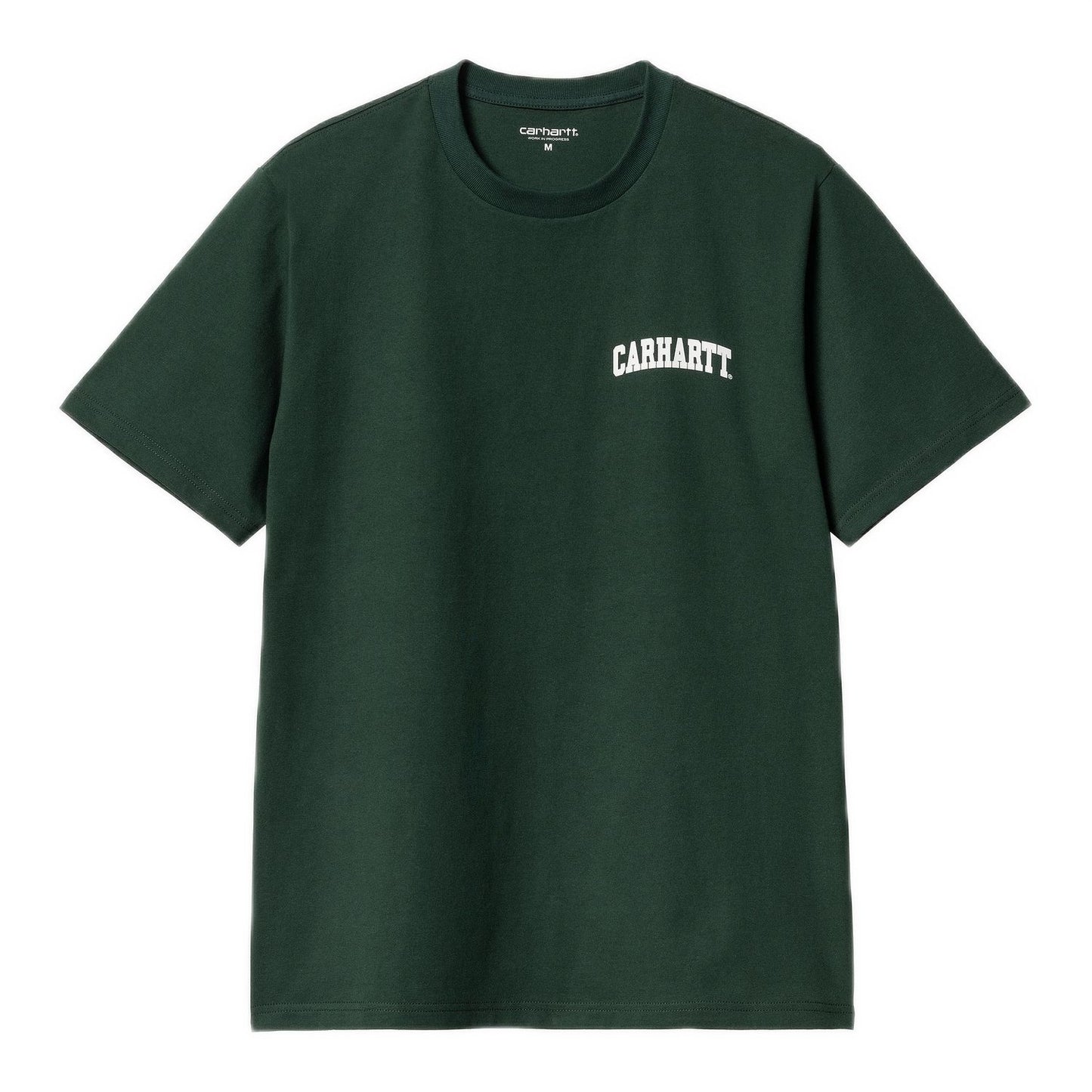Carhartt WIP University Script T-Shirt Conifer White