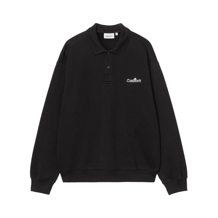Carhartt WIP WIP Label Polo Sweatshirt Black