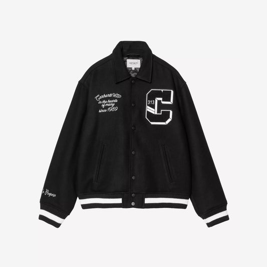Carhartt WIP World Class Varsity Jacket Black