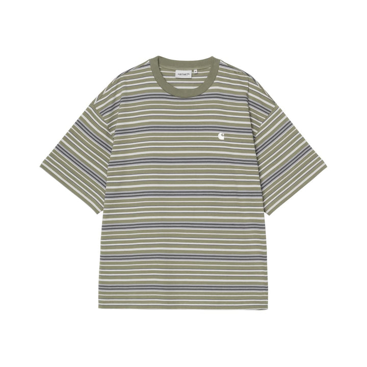 Carhartt WIP Zane T-Shirt Zane Stripe, Dollar Green