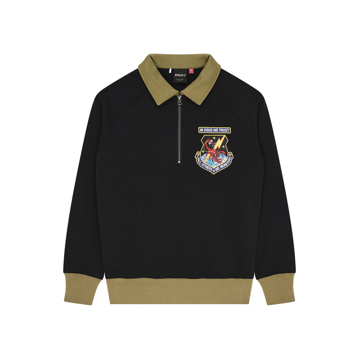Deus Ex Machina All Others Half Zip Sweat Black