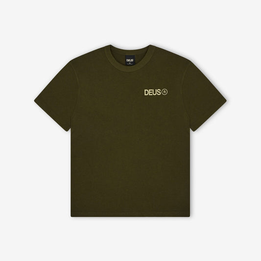 Deus Ex Machina Beams T-Shirt Dark Olive