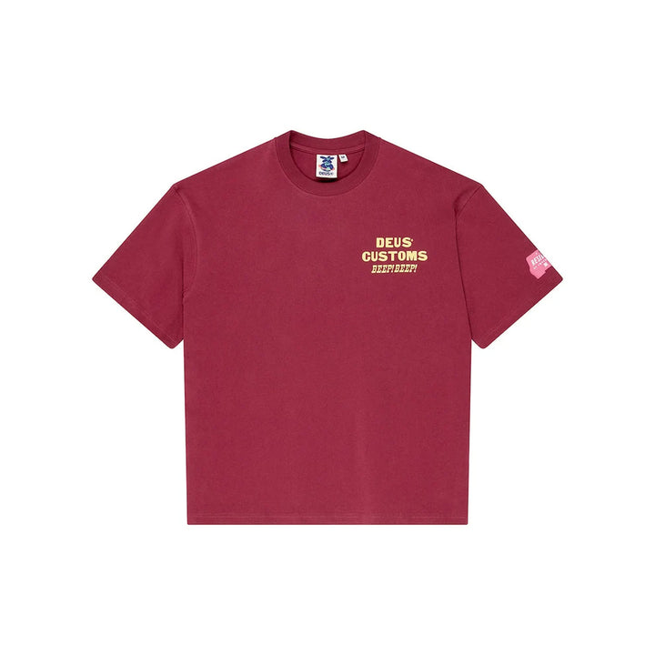 Deus Ex Machina Bloomers Os T-Shirt Biking Red