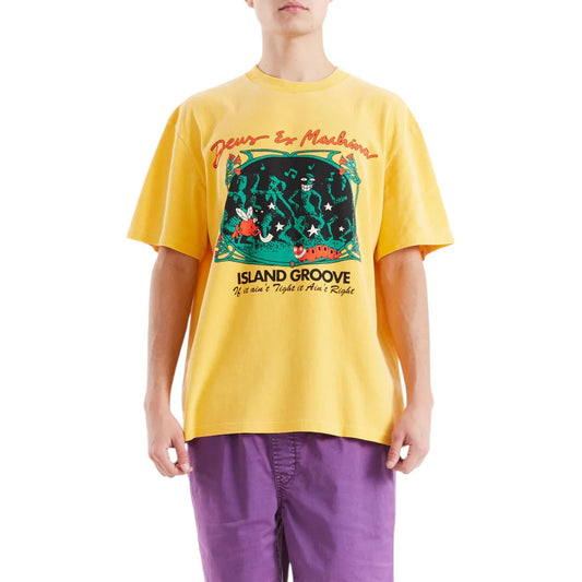 Deus Ex Machina Island Groove T-Shirt Radiant Yellow