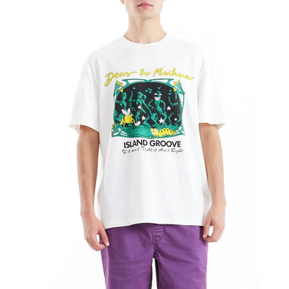 Deus Ex Machina Island Groove T-Shirt Vintage White