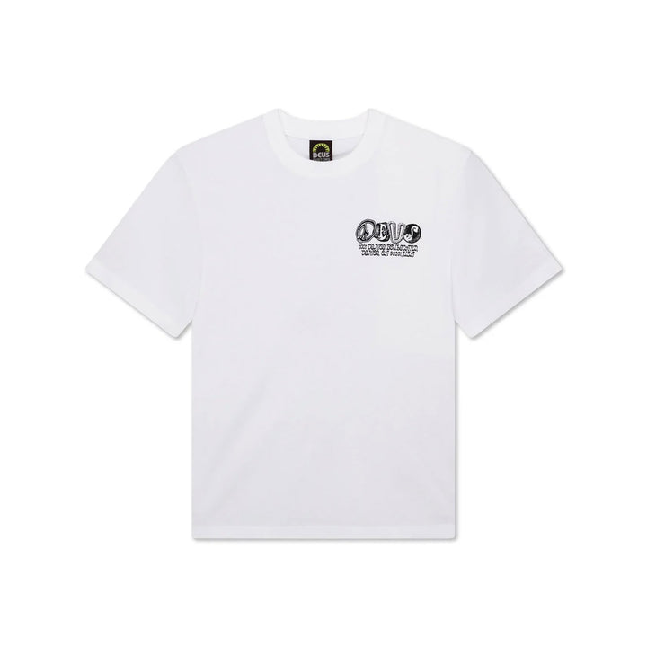 Deus Ex Machina Labyrinth T-Shirt Vintage White