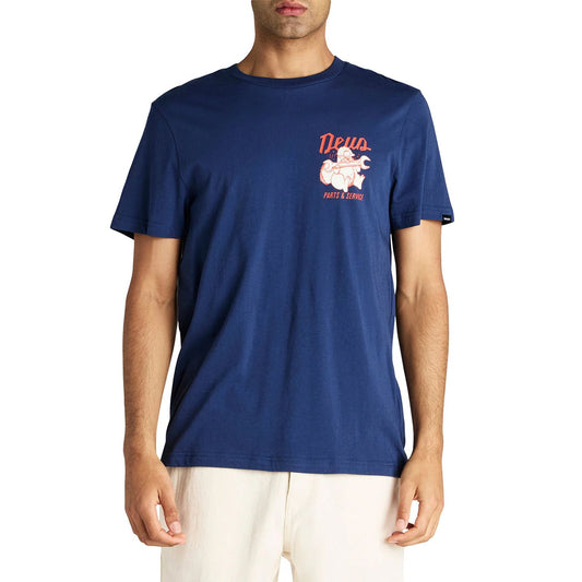Deus Ex Machina Overbite T-Shirt Mechanic Blue