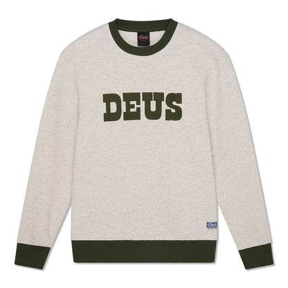 Deus Ex Machina Picklock Crew Light Grey Marle