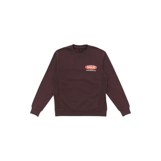 Deus Ex Machina Redeemer Sweatshirt Choc Plum