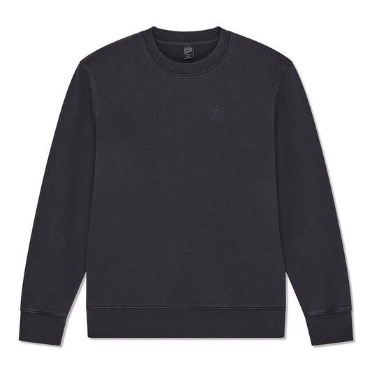Deus Ex Machina Shield Garment Dyed Crew Black