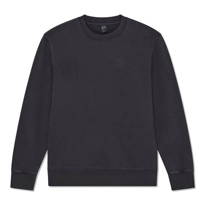 Deus Ex Machina Shield Garment Dyed Crew Black