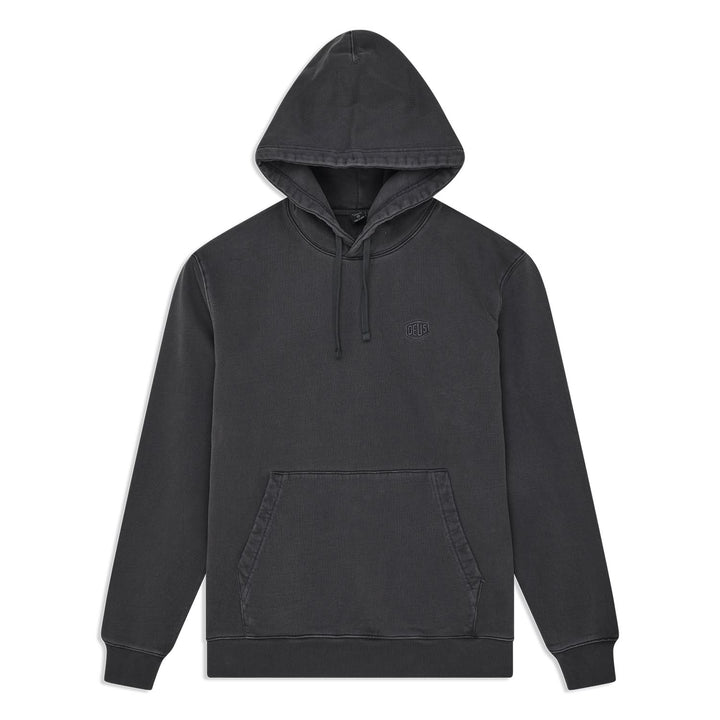 Deus Ex Machina Shield Garment Dyed Hoodie Black