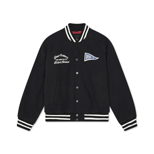 Deus Ex Machina Stadium Jacket Black